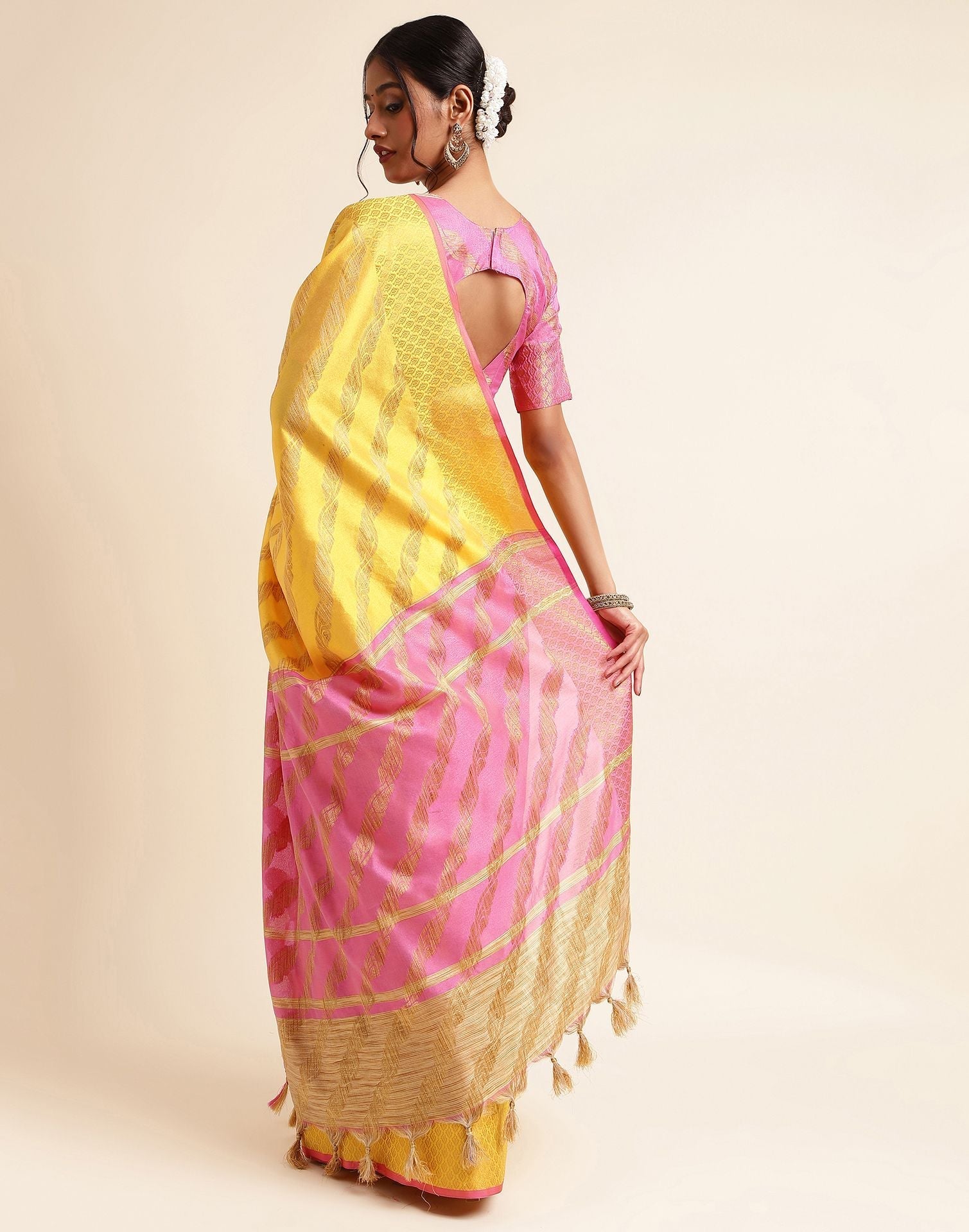 Yellow Silk Saree | Sudathi