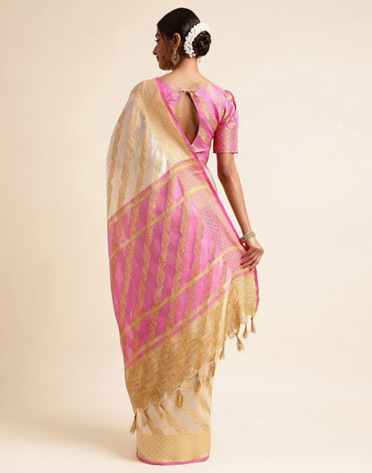 Cream Silk Saree | Sudathi