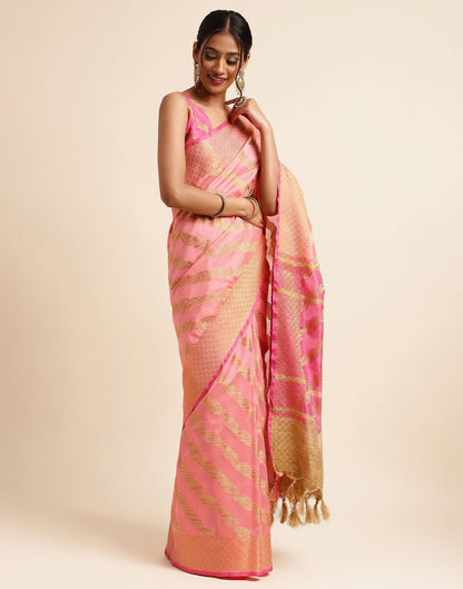 Rose Pink Silk Saree | Sudathi