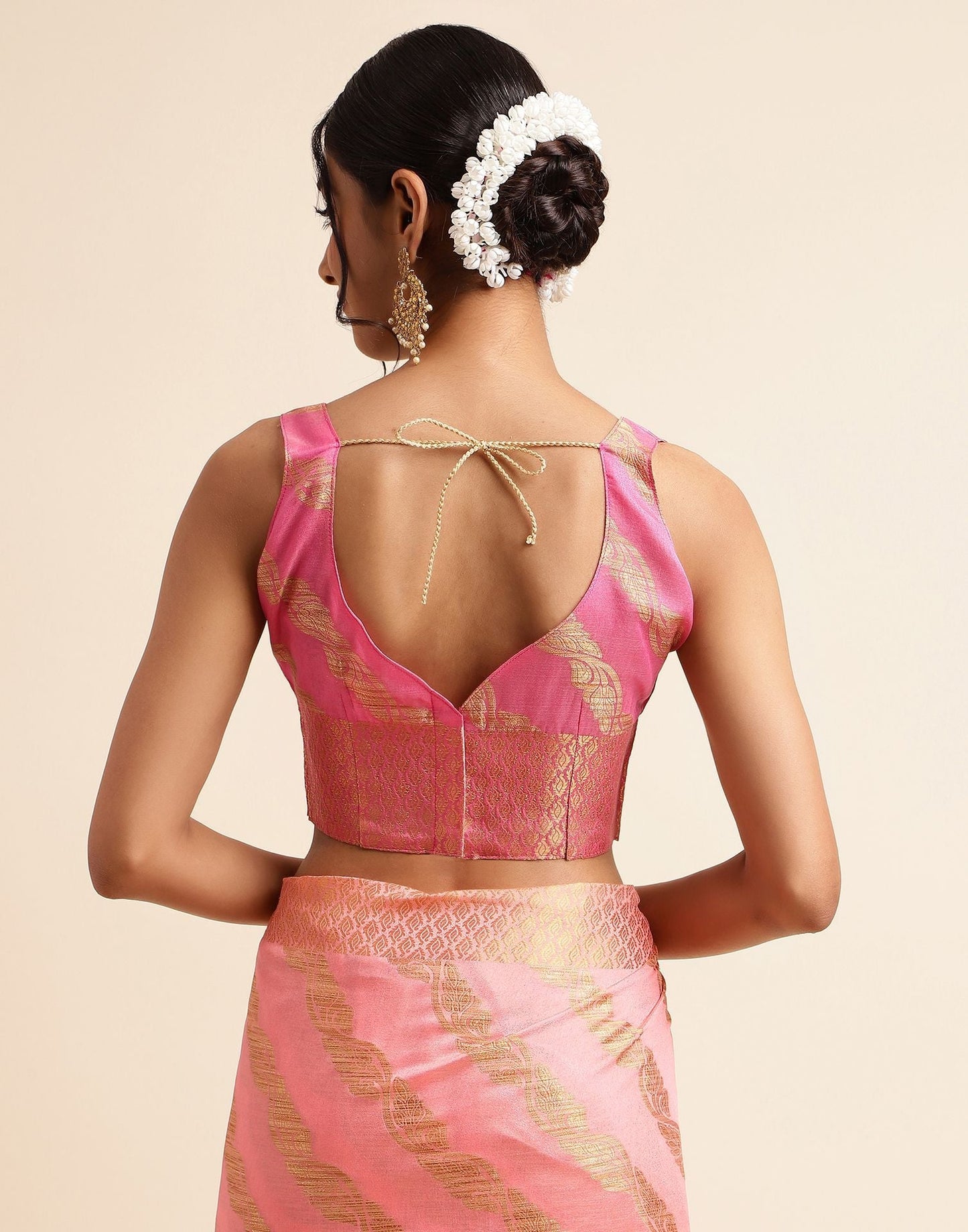 Rose Pink Silk Saree | Sudathi