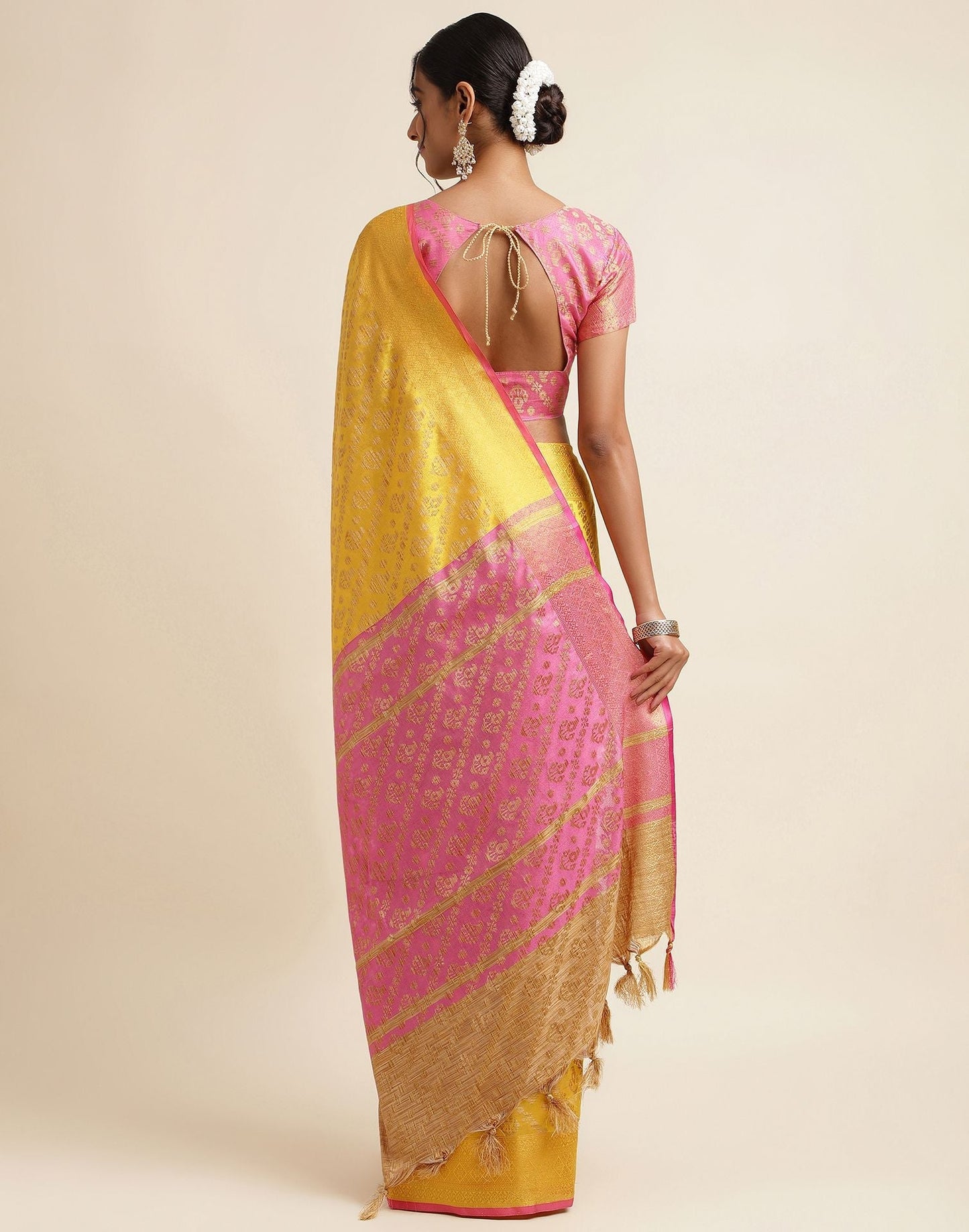 Yellow Silk Saree | Sudathi