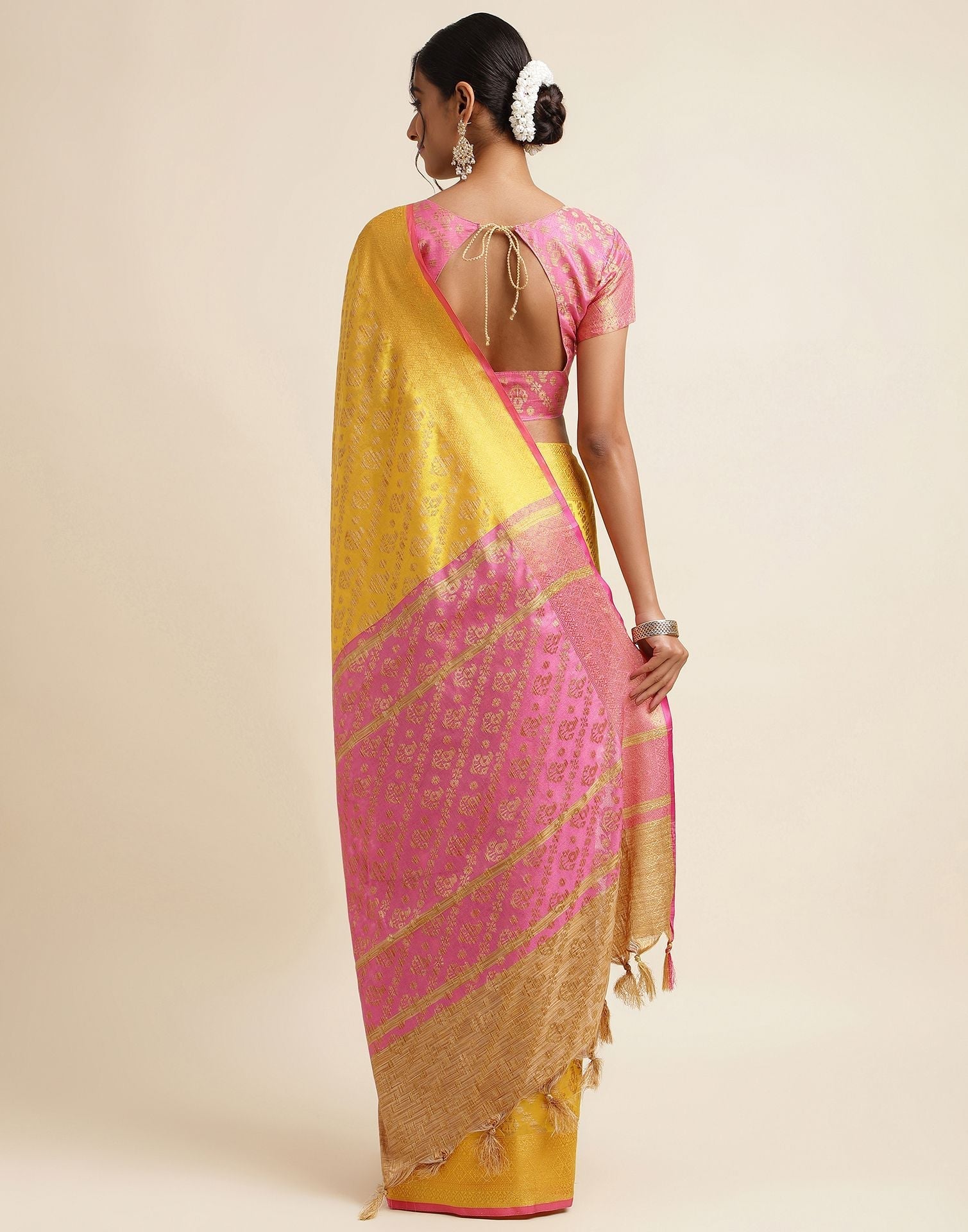 Yellow Silk Saree | Sudathi