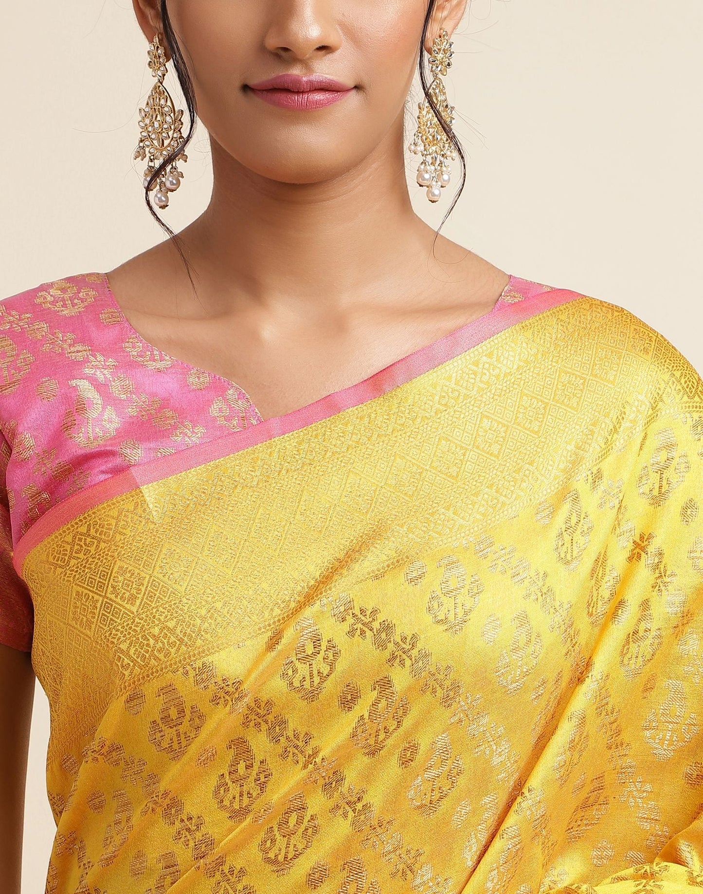 Yellow Silk Saree | Sudathi