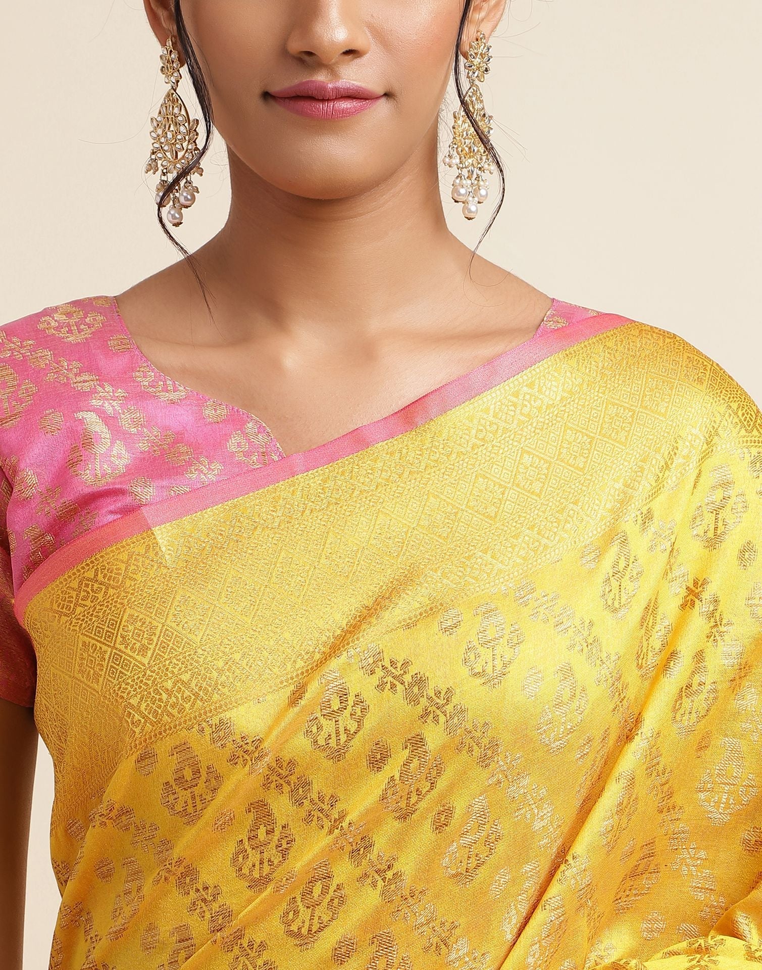 Yellow Silk Saree | Sudathi