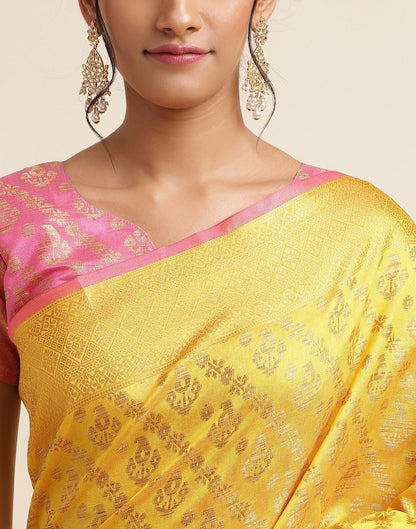 Yellow Silk Saree | Sudathi