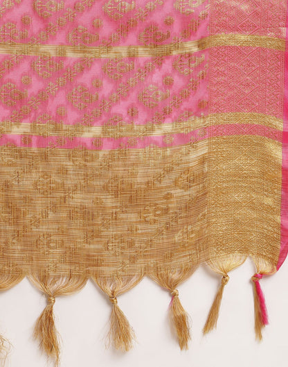 Rose Pink Silk Saree | Sudathi