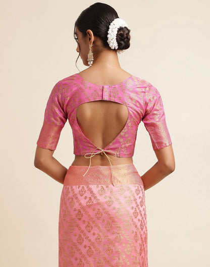 Rose Pink Silk Saree | Sudathi