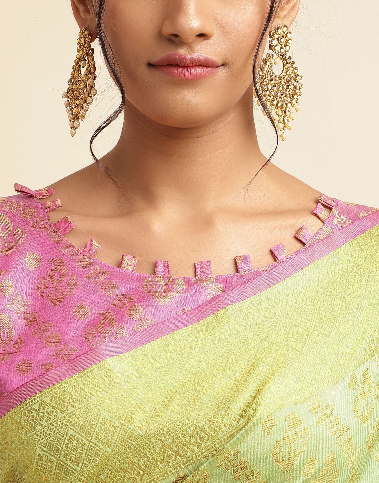 Pista Green Silk Saree | Sudathi