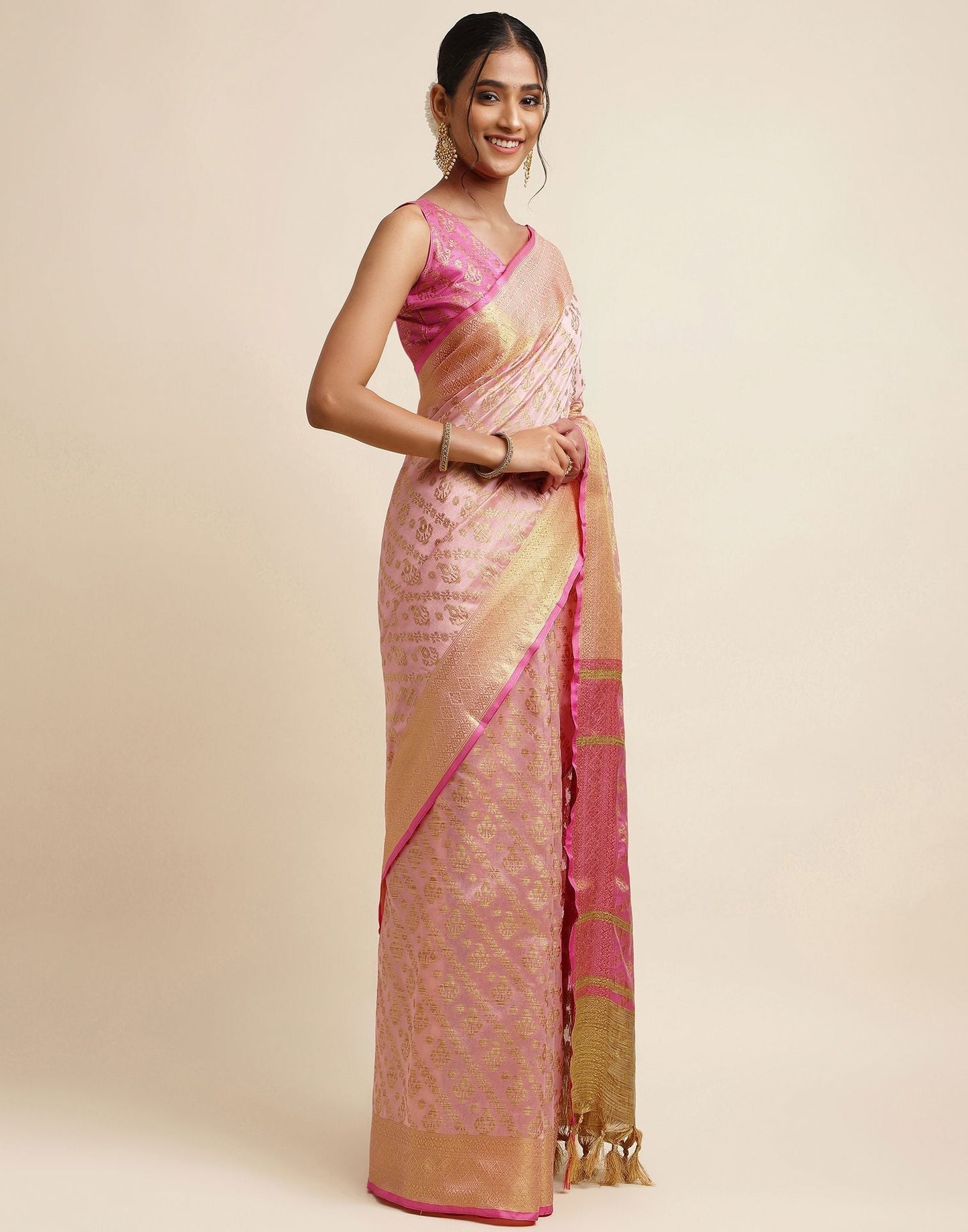 Light Pink Silk Saree | Sudathi