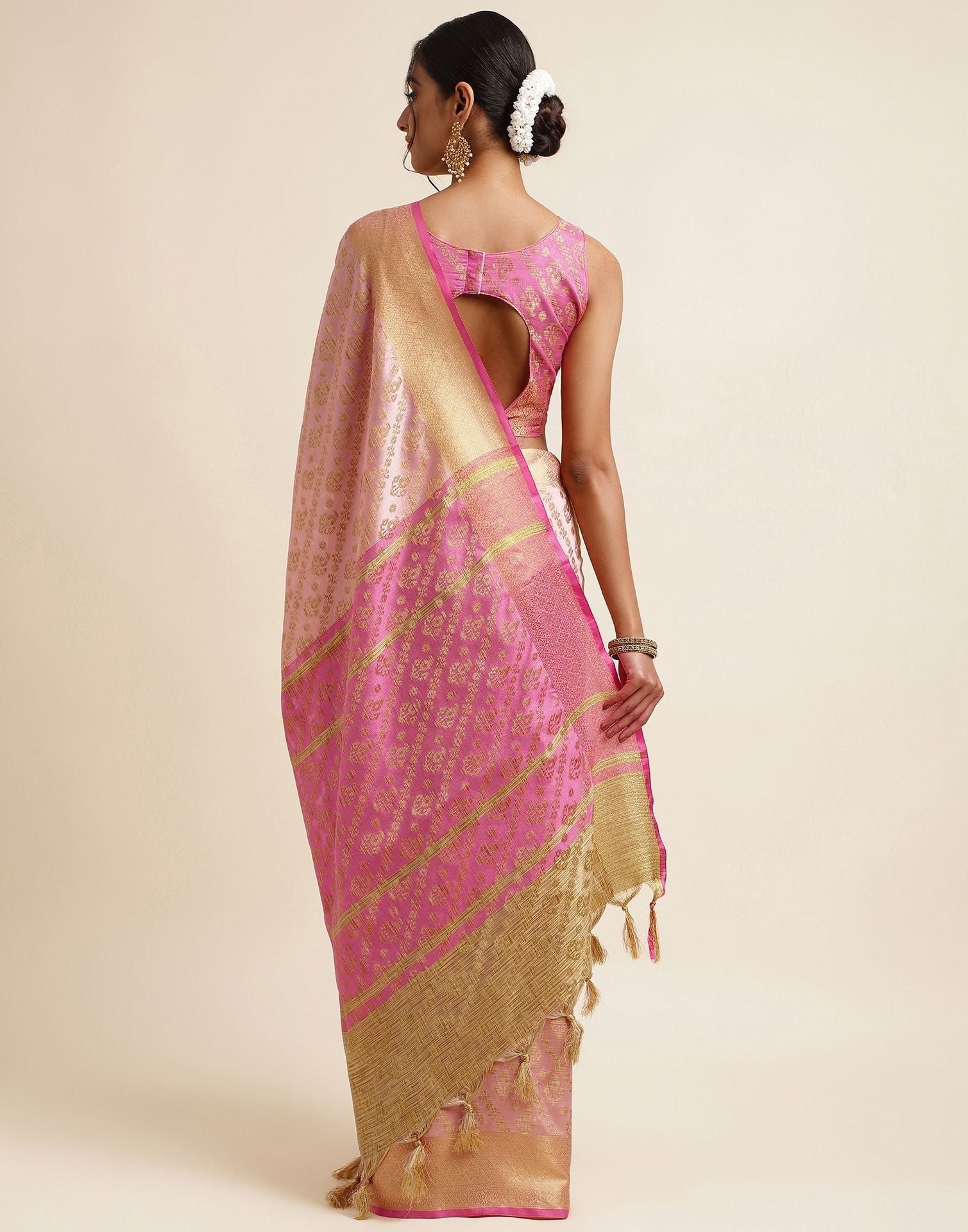 Light Pink Silk Saree | Sudathi