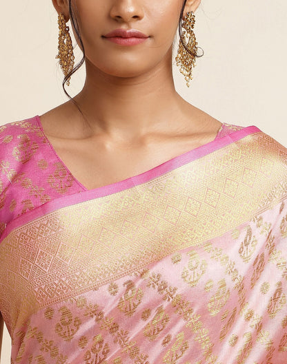 Light Pink Silk Saree | Sudathi