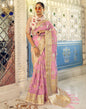 Light Pink Banarasi Saree | Leemboodi
