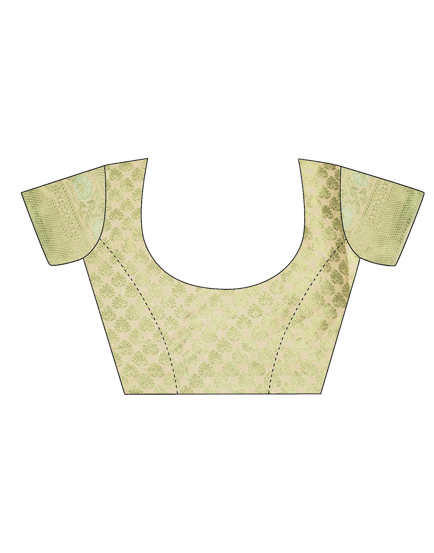 Cream Banarasi Saree | Leemboodi