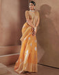 Orange Jacquard Saree | Leemboodi