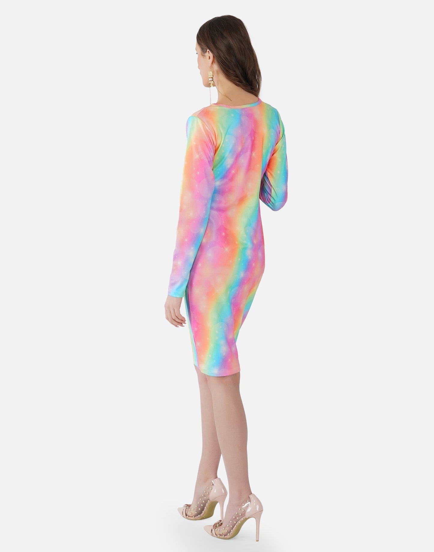 Multicoloured Printed Bodycon | Sudathi
