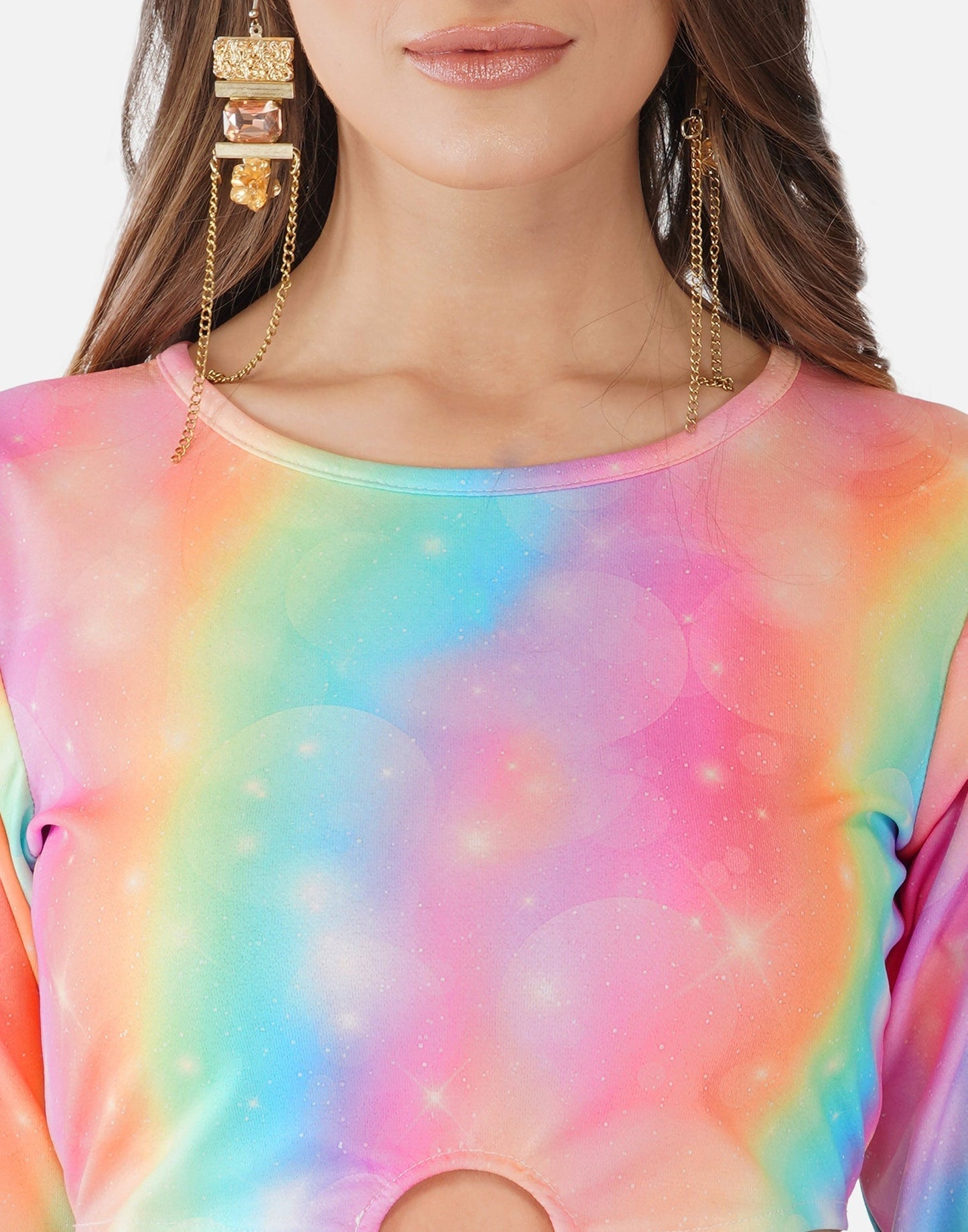 Multicoloured Printed Bodycon | Sudathi
