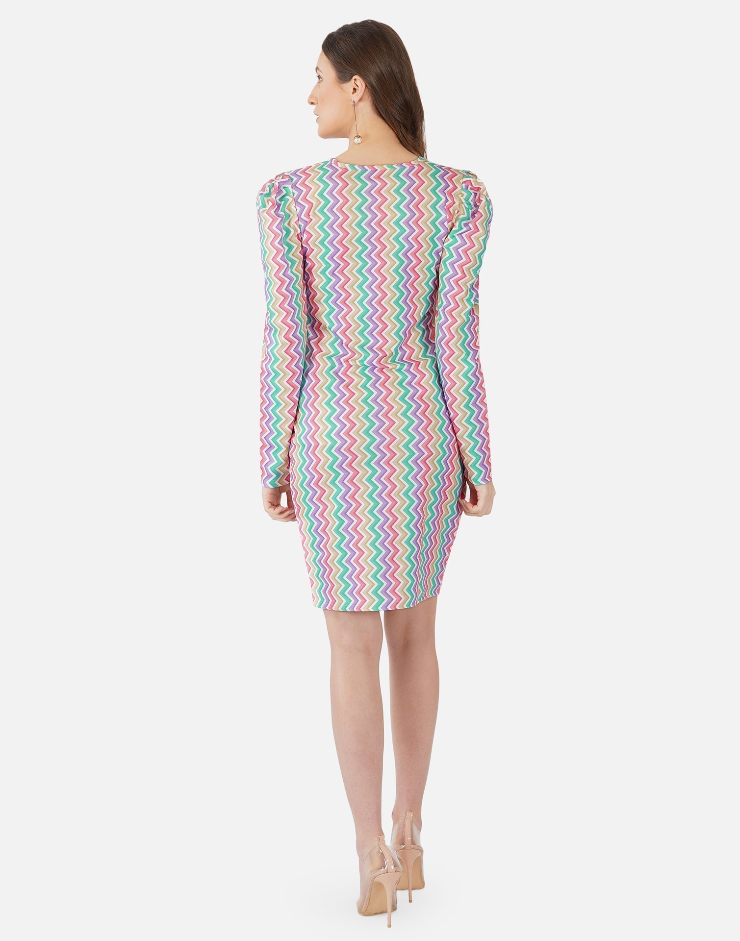 Multicoloured Printed Bodycon | Sudathi