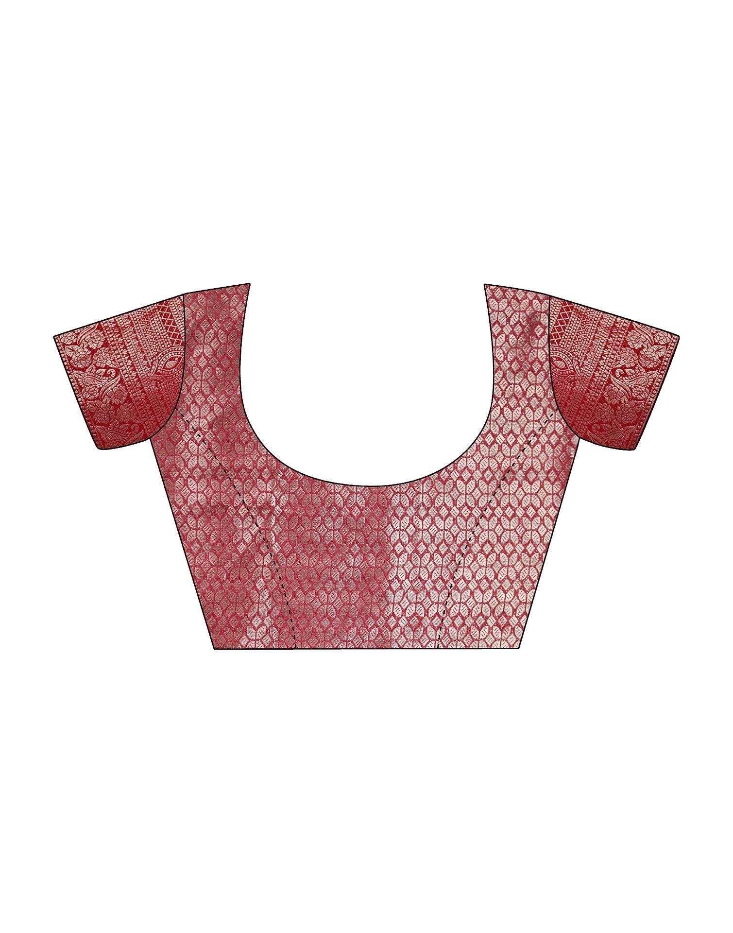 Pink Organza Banarasi Saree | Leemboodi