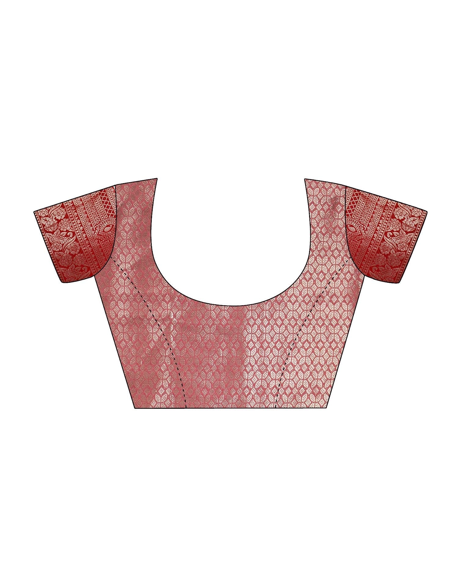 Cream Organza Banarasi Saree | Leemboodi