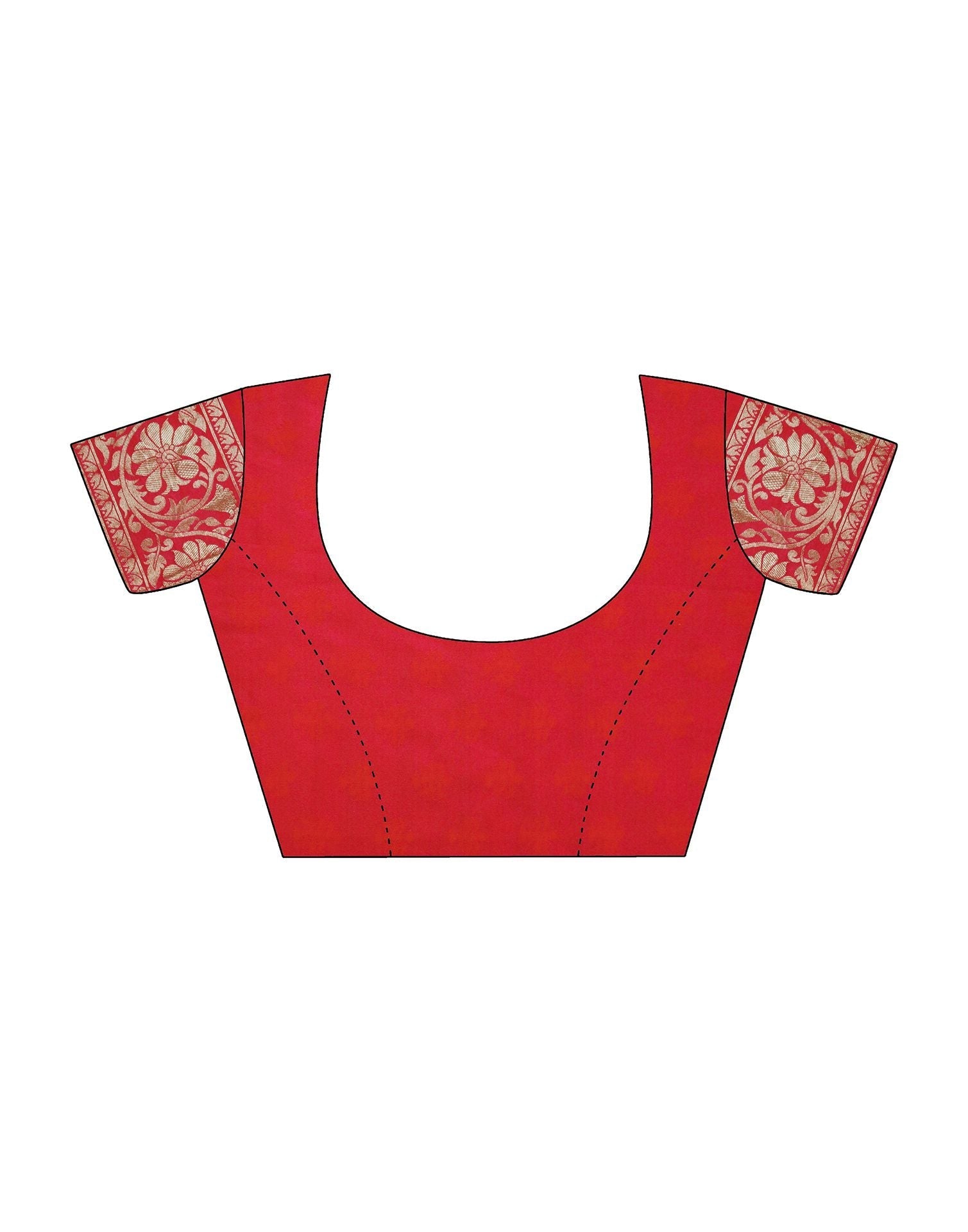 Red Silk Banarasi Saree | Leemboodi