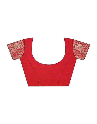 Red Silk Banarasi Saree | Leemboodi