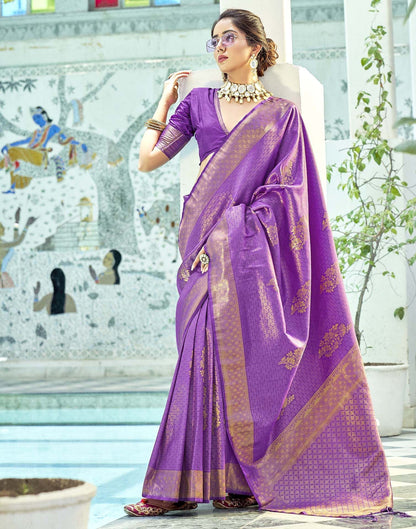Purple Silk Saree | Leemboodi