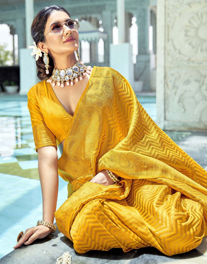 Yellow Silk Saree | Leemboodi