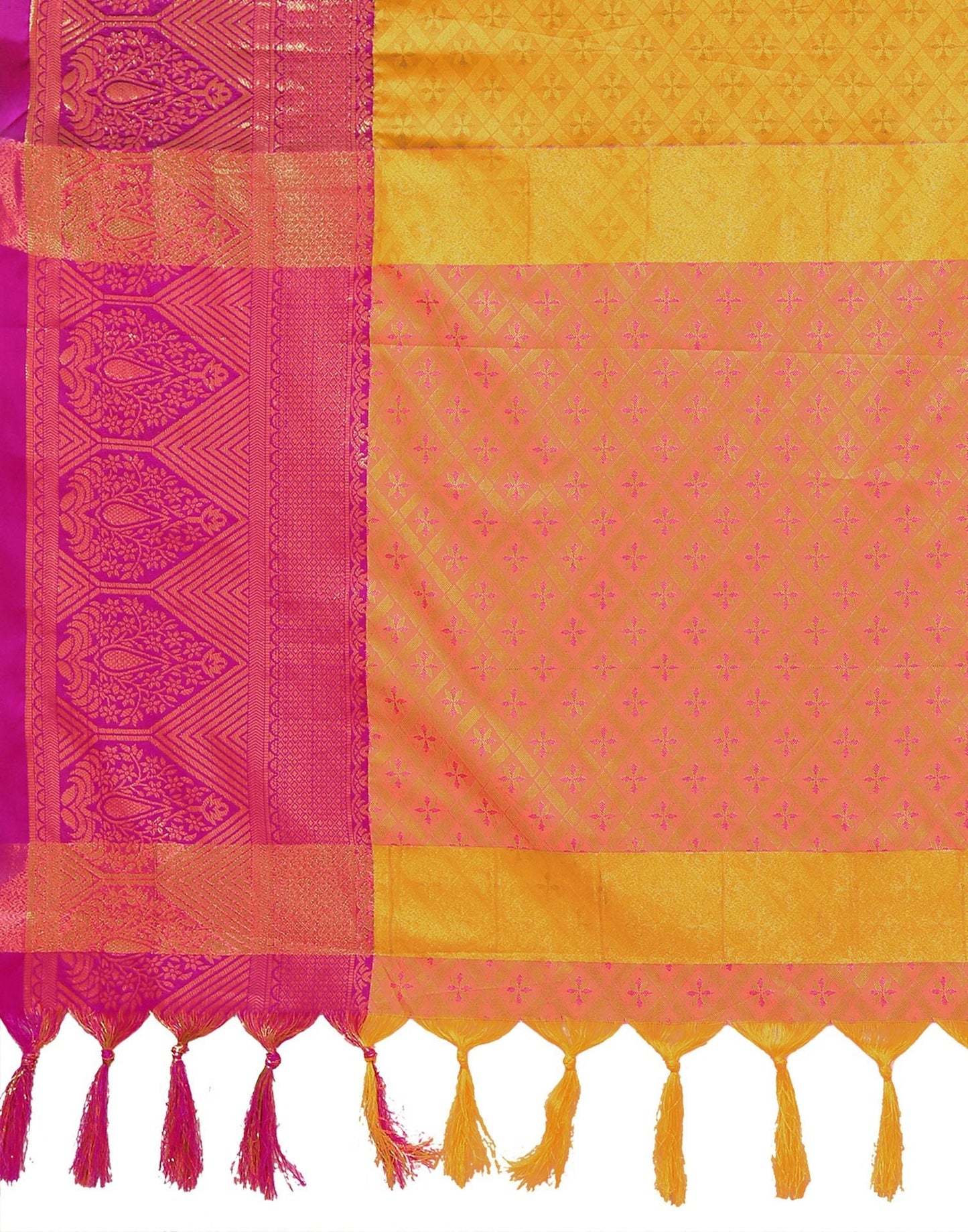 Turmeric Yellow Cotton Saree | Sudathi