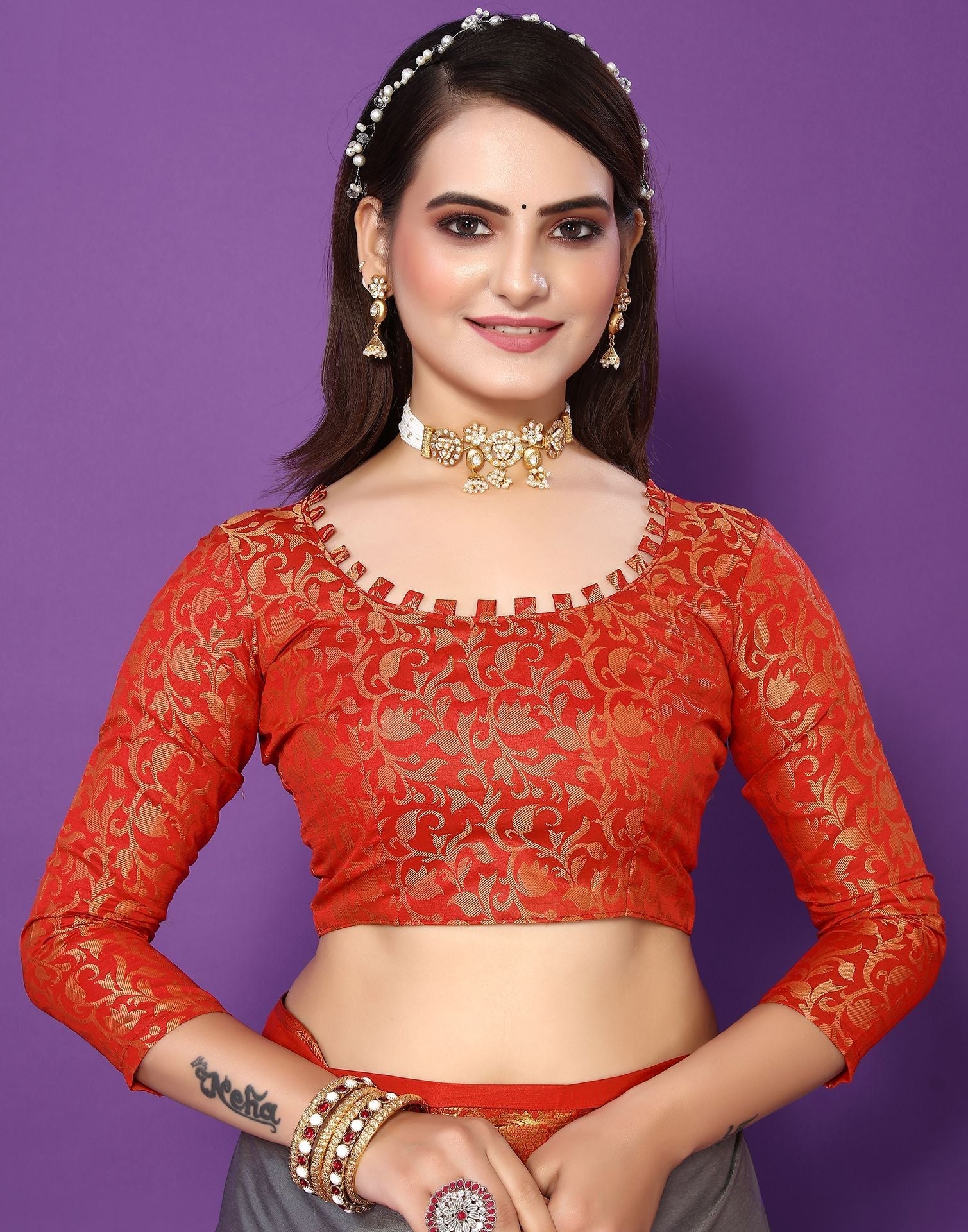 Grey Cotton Saree | Sudathi