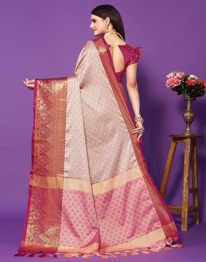 Light Pink Cotton Saree | Sudathi