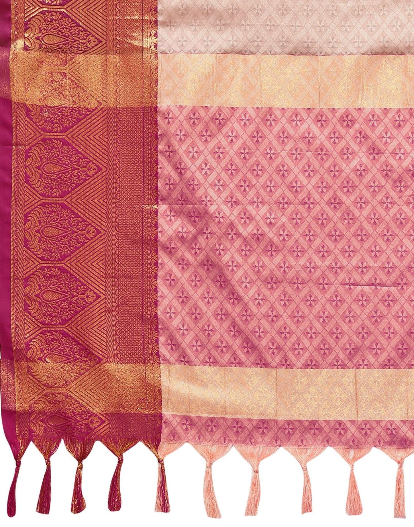 Light Pink Cotton Saree | Sudathi