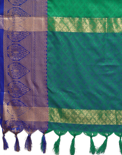 Green Cotton Saree | Sudathi