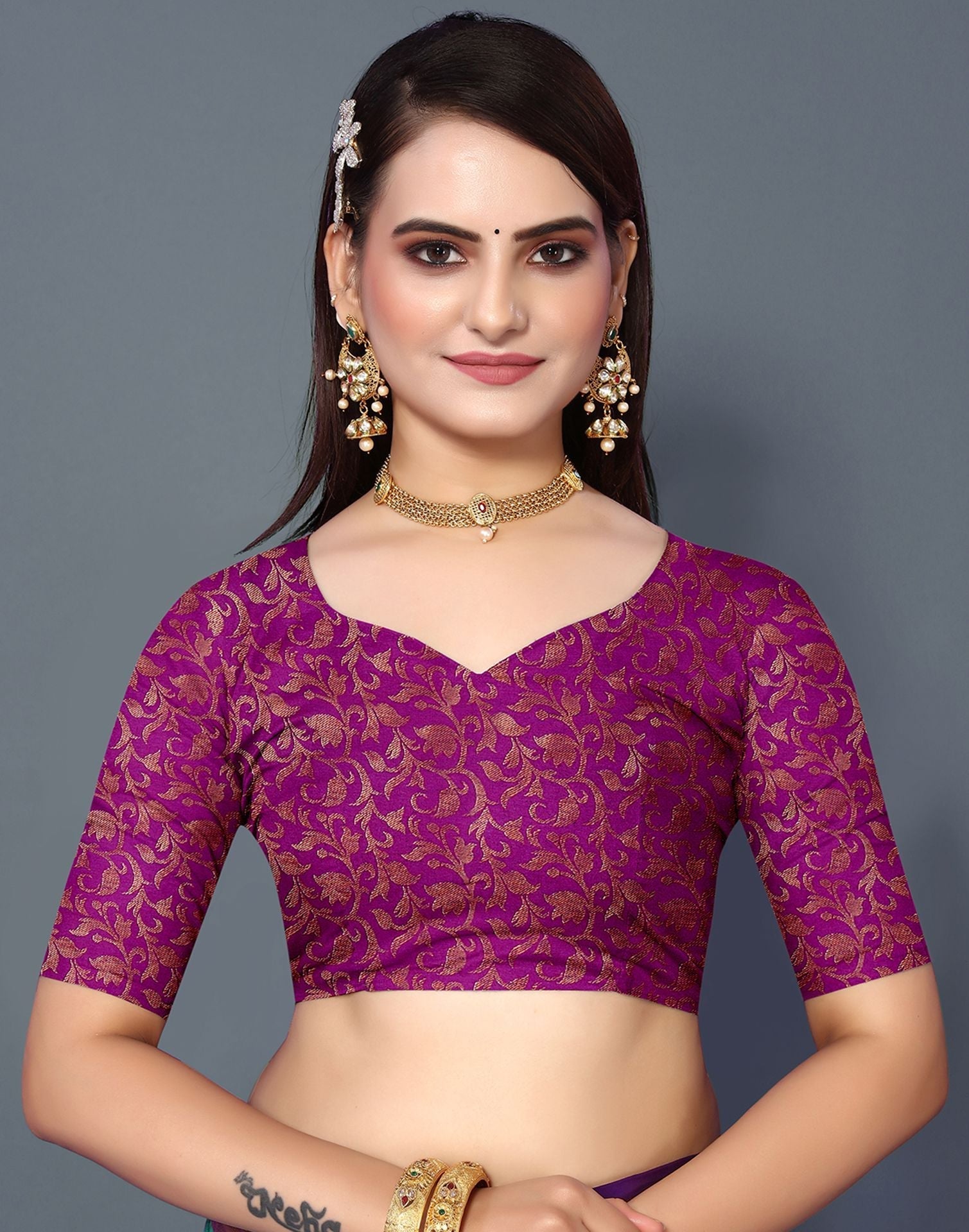 Parrot Green Cotton Saree | Sudathi