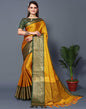 Mustard Yellow Silk Weaving Saree