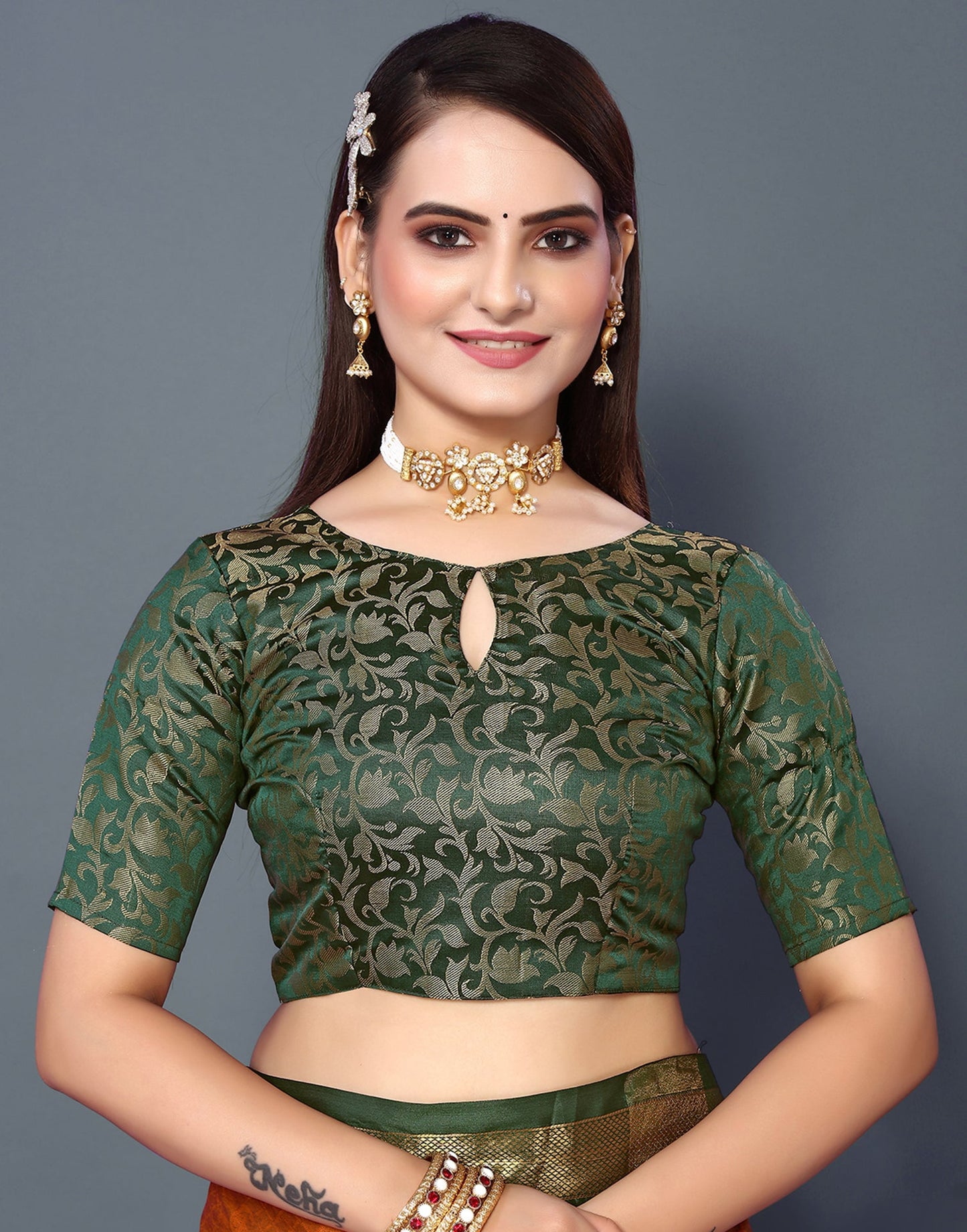 Mustard Yellow Silk Weaving Saree