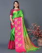 Green Cotton Saree | Sudathi