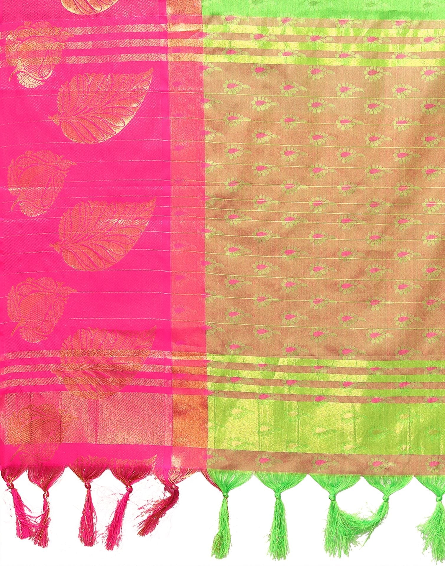 Green Cotton Saree | Sudathi