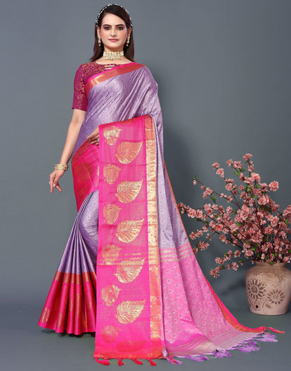 Light Purple Cotton Saree | Sudathi