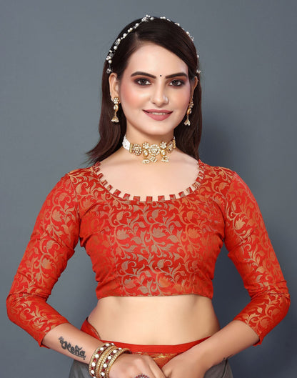 Grey Cotton Saree | Sudathi