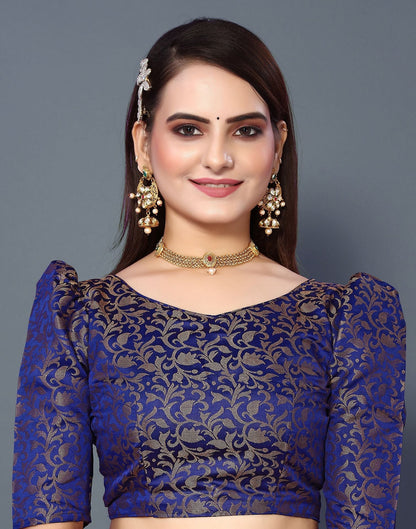 Sky Blue Cotton Saree | Sudathi