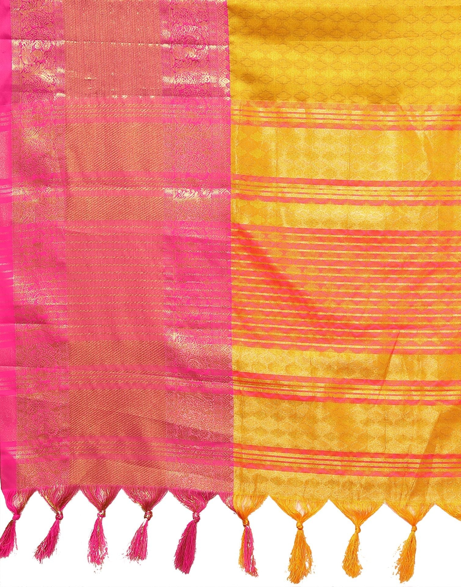 Mustard Yellow Cotton Saree | Sudathi
