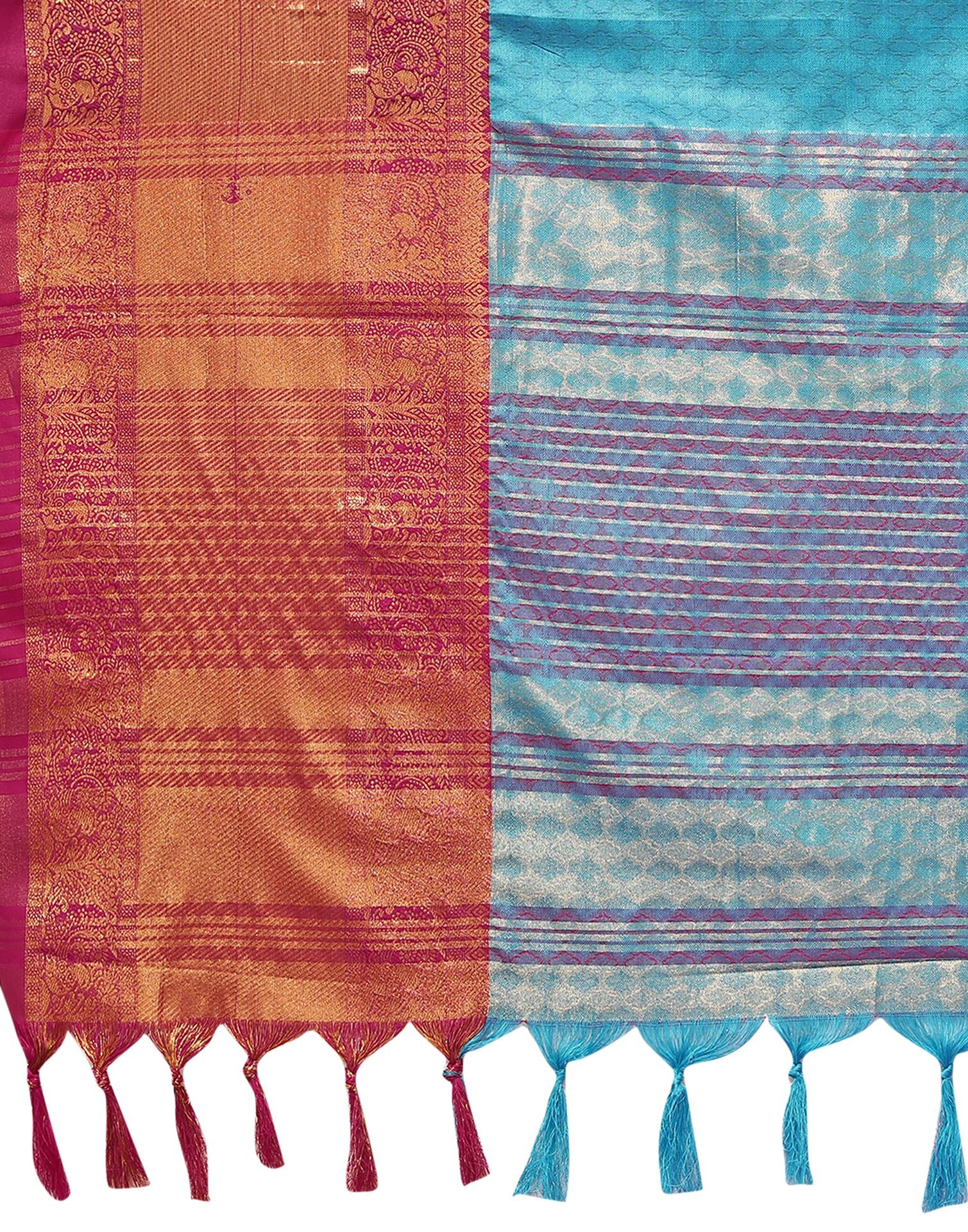 Blue Cotton Saree | Sudathi