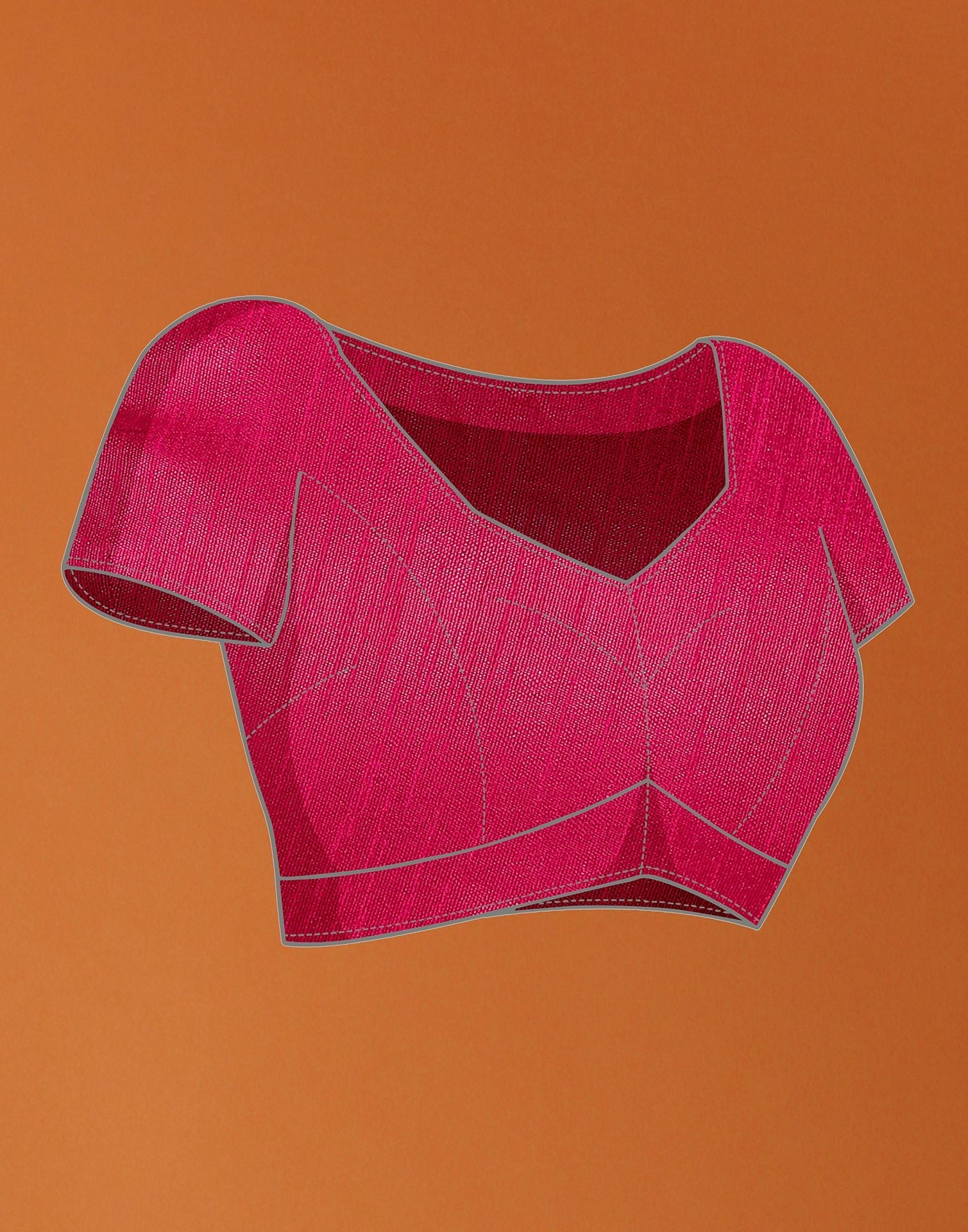 Light Peach Organza Printed Saree | Sudathi