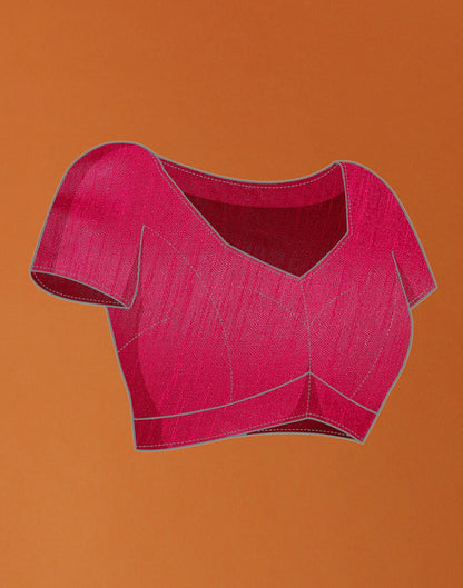 Light Peach Organza Printed Saree | Sudathi