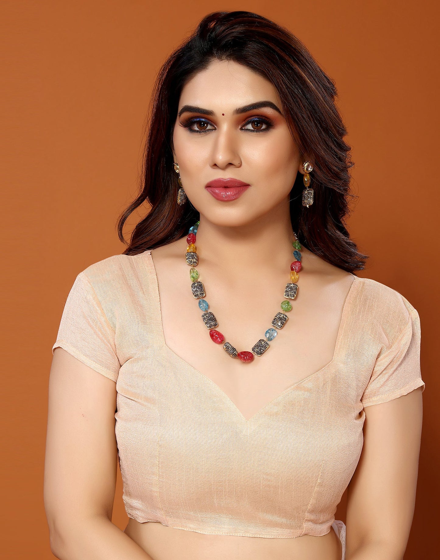 Cream Organza Digital Printed Saree