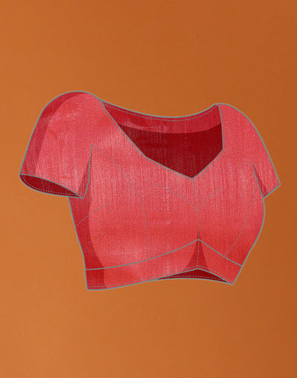 Light Pink Organza Digital Printed Saree