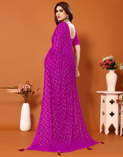 Pink Printed Saree | Sudathi