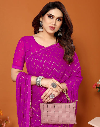 Pink Printed Saree | Sudathi