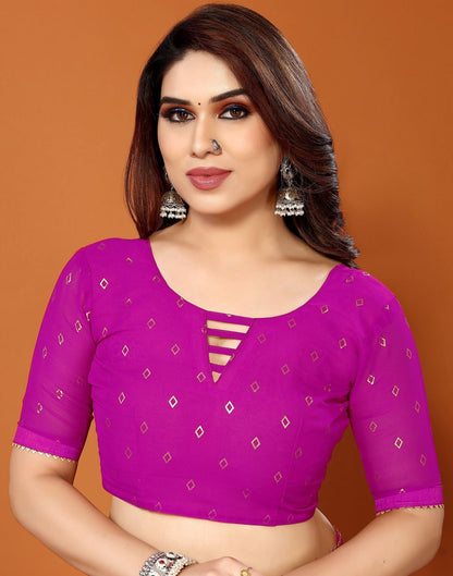 Pink Printed Saree | Sudathi