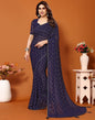 Blue Printed Saree | Sudathi